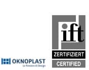 Certificazione ift Zertifiziert Oknoplast