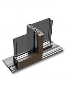 Infissi in alluminio / legno Air SlideWood