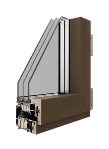 Infissi in Alluminio / Legno Korus Skywood EVO Linear Energy 1.0