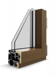 Infissi in Alluminio / Legno Korus Skywood EVO